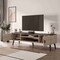 Manhattan Comfort Haley TV Stand 70.9 in White & Black Marble  in White and Black Marble TV004-WB - alternate 2